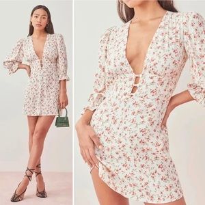 Reformation Marina Floral Dress Size 0